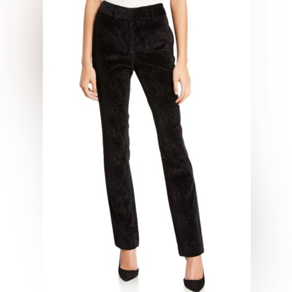 Frame Perfect Velvet Python Burnout Trousers Black - image 2
